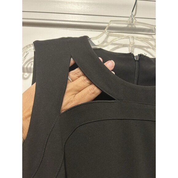 Calvin Klein Women's Sleeveless Front Zip Full Length Jumpsuit size 12 Stretch - Picture 4 of 9